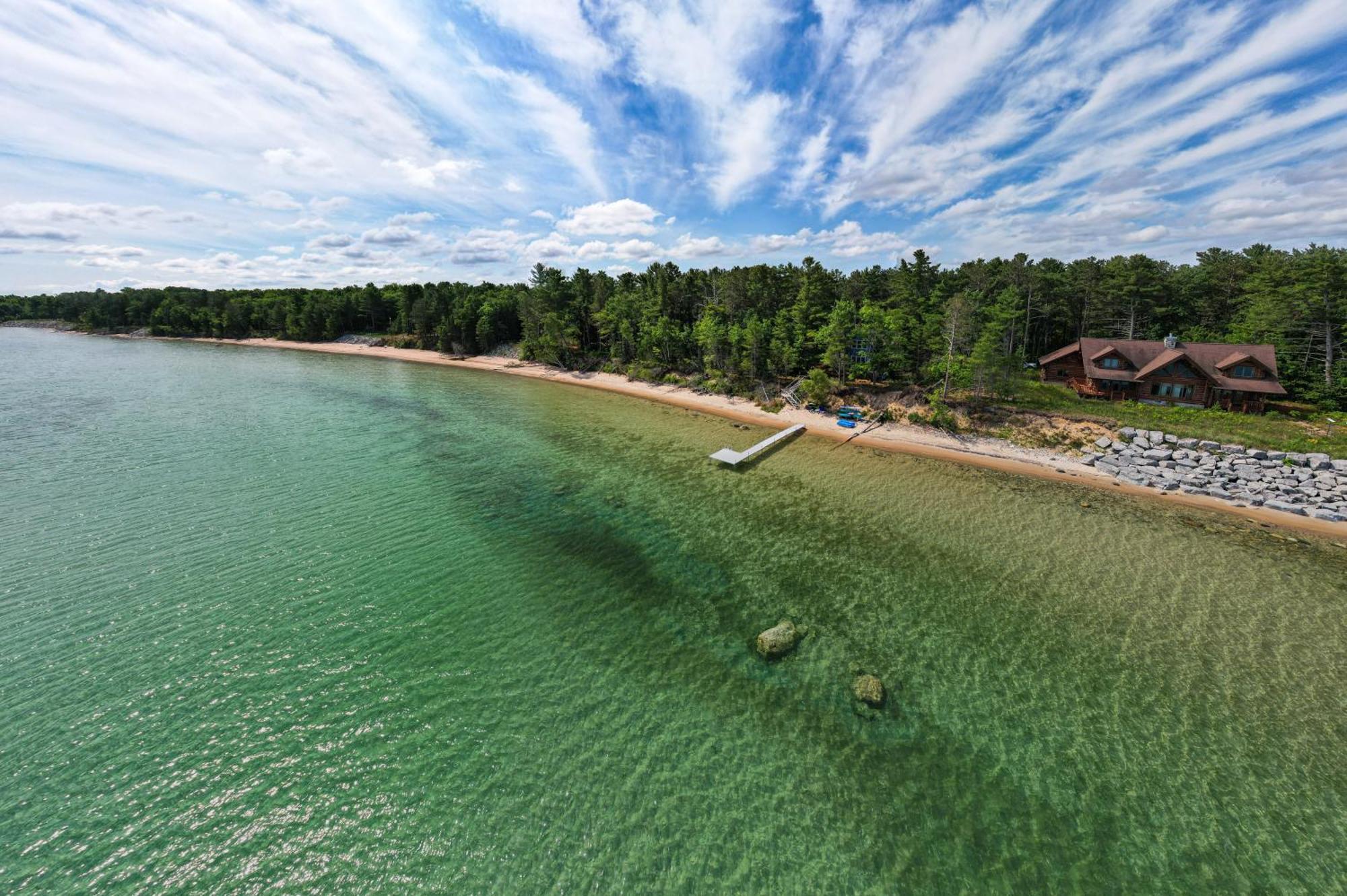 Waterfront Cheboygan Home With Fire Pit Eksteriør bilde