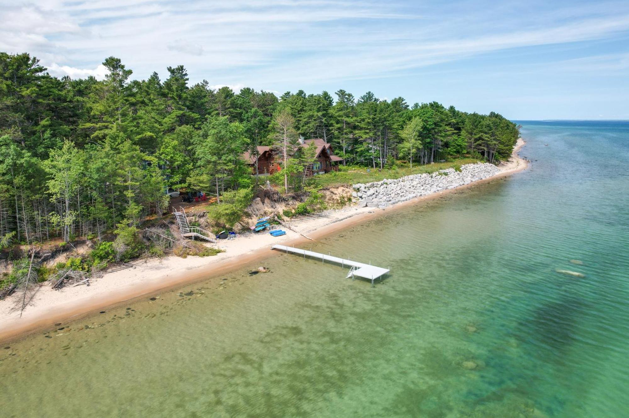 Waterfront Cheboygan Home With Fire Pit Eksteriør bilde